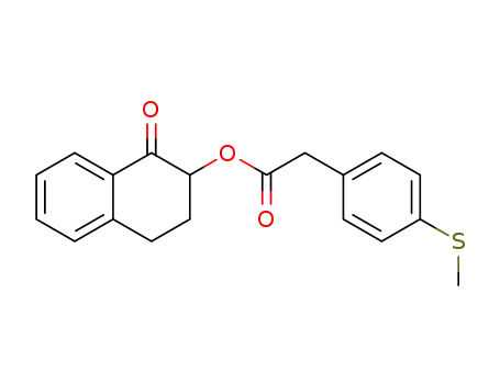 Benzeneacetic acid, 4-(methylthio)-,
1,2,3,4-tetrahydro-1-oxo-2-naphthalenyl ester