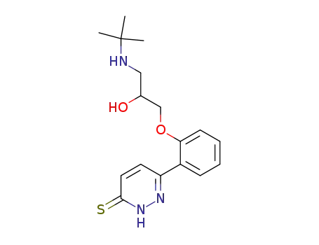 6-[2-(3-t-butylamino-2-hydroxypropoxy)phenyl]-3(2H)-pyridazinethione