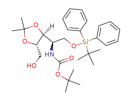 (2S,3S,4R)-4-(tert-Butyloxycarbonylamino)-2,3-dioxyisopropylidene-5-tert-butyldiphenylsilyloxypentanol