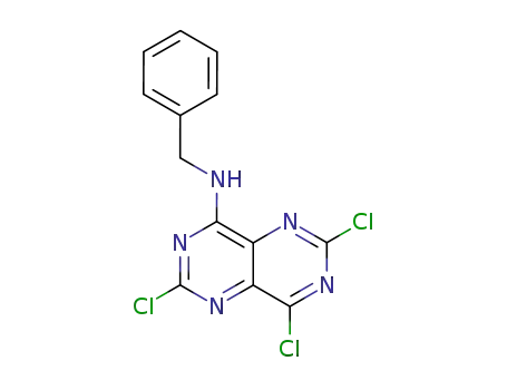 Molecular Structure of 419574-99-5 (4-benzylamino-2,6,8-trichloropyrimido[5,4-d]pyrimidine)