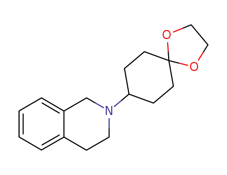 Molecular Structure of 166398-22-7 (2-(1,4-dioxaspiro[4.5]decan-8-yl)-1,2,3,4-tetrahydroisoquinoline)