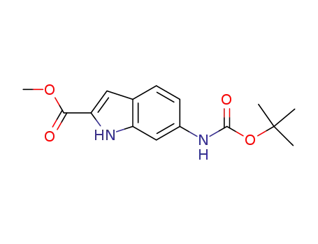 1H-Indole-2-carboxylic acid, 6-[[(1,1-dimethylethoxy)carbonyl]amino]-,
methyl ester