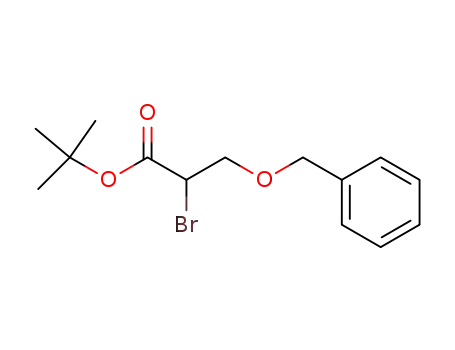 Molecular Structure of 5195-00-6 (t-butyl 2-bromo-3-(phenylmethoxy)propanoate)
