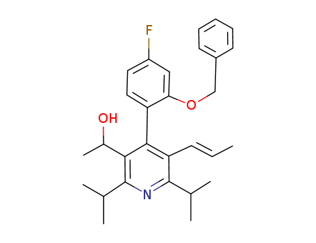 4-[4-Fluoro-2-(phenylmethoxy)phenyl]-alpha-methyl-2,6-bis(1-methylethyl)-5-(1-propen-1-yl)-3-pyridinemethanol