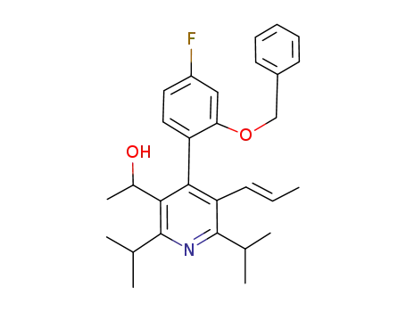4-[4-Fluoro-2-(phenylmethoxy)phenyl]-α-methyl-2,6-bis(1-methylethyl)-5-(1-propen-1-yl)-3-Pyridinemethanol