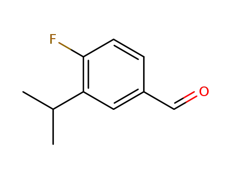 Molecular Structure of 1026729-53-2 (4-fluoro-3-isopropyl-benzaldehyde)