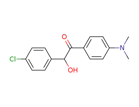 Molecular Structure of 6338-79-0 (Ethanone, 2-(4-chlorophenyl)-1-[4-(dimethylamino)phenyl]-2-hydroxy-)