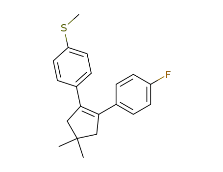 1-[2-(4-fluorophenyl)-4,4-dimethylcyclopenten-1-yl]-4-(methylthio) benzene