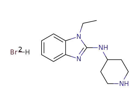 1H-Benzimidazol-2-amine, 1-ethyl-N-4-piperidinyl-, dihydrobromide