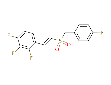 Molecular Structure of 334969-35-6 ((E)-2,3,4-trifluorostyryl 4-fluorobenzyl sulfone)