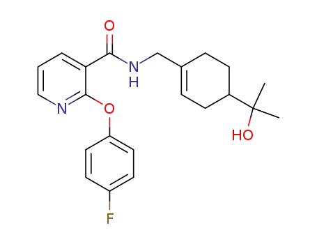 2-(4-Fluoro-phenoxy)-N-[4-(1-hydroxy-1-methyl-ethyl)-cyclohex-1-enylmethyl]-nicotinamide