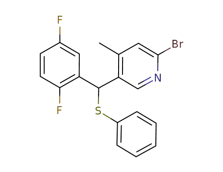 2-bromo-5-[(2,5-difluorophenyl)(phenylthio)methyl]-4-methylpyridine