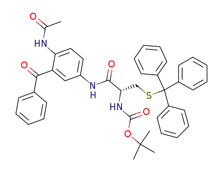N-[4-(acetylamino)-3-benzoylphenyl]-N<sup>α</sup>-tert-butyloxycarbonyl-S-tritylcysteinamide