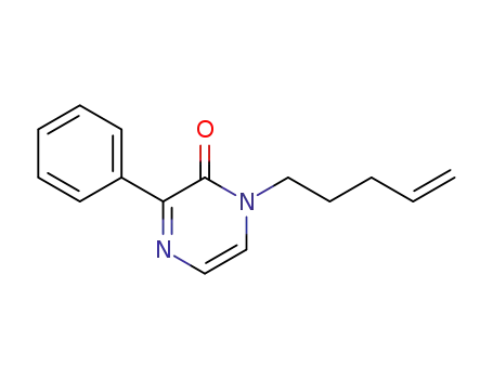 Molecular Structure of 600725-75-5 (2(1H)-Pyrazinone, 1-(4-pentenyl)-3-phenyl-)