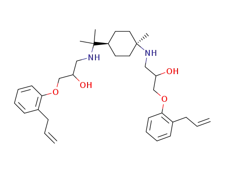 N<sup>1</sup>,N<sup>8</sup>-bis<3-(o-allylphenoxy)-2-hydroxypropyl>-(Z)-1,8-diamino-p-menthane