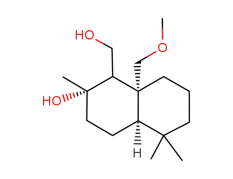 Molecular Structure of 78331-37-0 (1-Naphthalenemethanol,
decahydro-2-hydroxy-8a-(methoxymethyl)-2,5,5-trimethyl-)