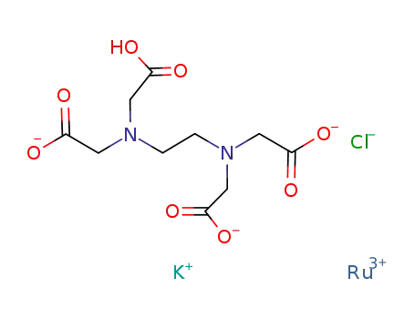 Molecular Structure of 14741-19-6 (Ruthenate(2-),chloro[N-[2-[bis[(carboxy-kO)methyl]amino-kN]ethyl]-N-[(carboxy-kO)methyl]glycinato(4-)-kN]-,potassium hydrogen (1:1:1))