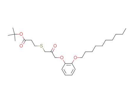 3-[3-(2-decyloxy-phenoxy)-2-oxo-propylsulfanyl]-propionic acid <i>tert</i>-butyl ester