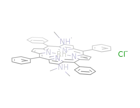 {(tetraphenylporphinato)Rh(dimethylamine)2}Cl