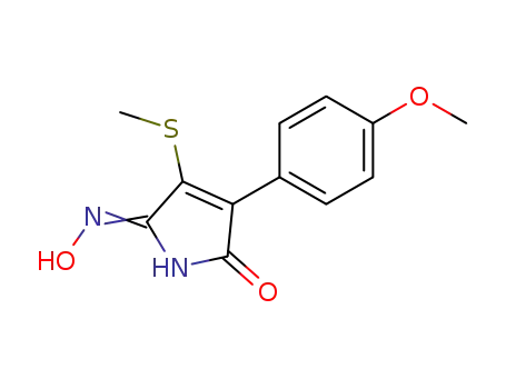 1H-Pyrrole-2,5-dione, 3-(4-methoxyphenyl)-4-(methylthio)-, 5-oxime