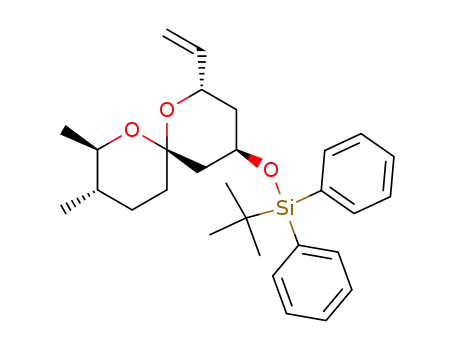 (2S,4R,6S,8R,9S)-4-<(tert-butyldiphenylsilyl)oxy>-8,9-dimethyl-2-ethenyl-1,7-dioxaspiro<5.5>undecane