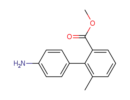 Molecular Structure of 138153-86-3 ([1,1'-Biphenyl]-2-carboxylic acid, 4'-amino-6-methyl-, methyl ester)