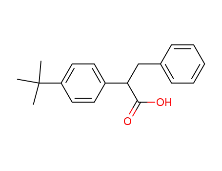 Molecular Structure of 320342-83-4 (2-(4-<i>tert</i>-butyl-phenyl)-3-phenyl-propionic acid)