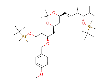 (4R,6R)-4-[(E)-(3S,4S)-4-(tert-Butyl-dimethyl-silanyloxy)-3,5-dimethyl-hex-1-enyl]-6-[(S)-4-(tert-butyl-dimethyl-silanyloxy)-2-(4-methoxy-benzyloxy)-butyl]-2,2-dimethyl-[1,3]dioxane