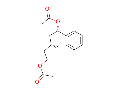 (1S,3R)-acetic acid 5-acetoxy-3-methyl-1-phenylpentyl ester