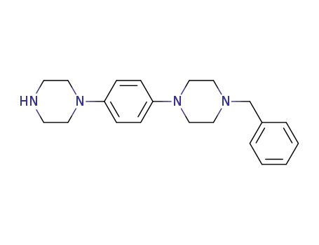 Molecular Structure of 239066-39-8 (4-(4-benzyl-1-piperazinyl)-1-(1-piperazinyl)benzene)