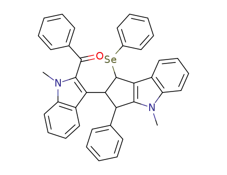 <1-Methyl-3-(1,2,3,4-tetrahydro-4-methyl-3-phenyl-1-(phenylseleno)cyclopent<b>indol-2-yl)-1H-indol-2-yl>phenylmethanone