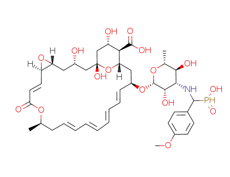 Molecular Structure of 1108187-81-0 (N-[(α-hydrophosphoryl-4-methoxybenzyl)]pimaricin)