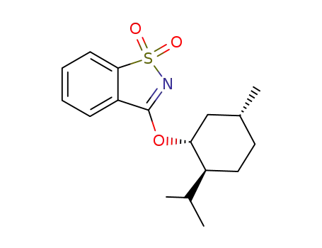 Molecular Structure of 18715-95-2 (3-[(1'R)-menthoxy]-1,2-benzisothiazole 1,1-dioxide)