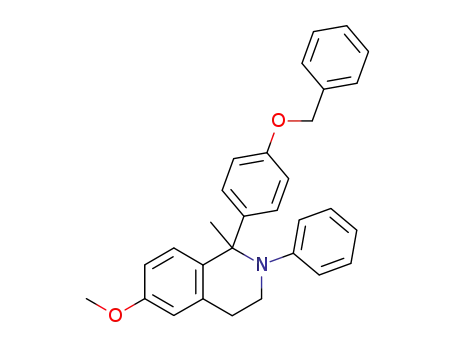 Molecular Structure of 645389-24-8 (1-(4-benzyloxy-phenyl)-6-methoxy-1-methyl-2-phenyl-1,2,3,4-tetrahydro-isoquinoline)