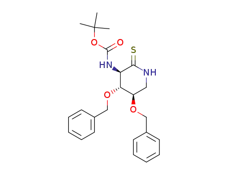 2,5-diamino-3,4-di-O-benzyl-2-N-tert-butyloxycarbonyl-2,5-dideoxy-D-xylothiono-1,5-lactam