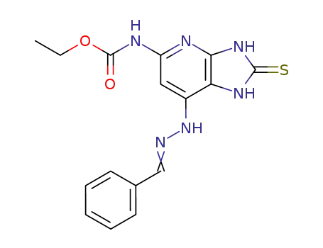 ethyl N-<7-(2-benzylidenehydrazino)-2(3H)-thioxo-1H-imidazo<4,5-b>pyridin-5-yl>carbamate