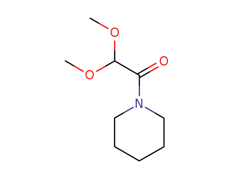 Molecular Structure of 16695-59-3 (2,2-DIMETHOXY-1-PIPERIDINO-1-ETHANONE)