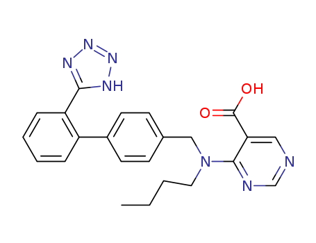 4-[BUTYL([2'-(1H-TETRAZOL-5-YL)[1,1'-BIPHENYL]-4-YL]METHYL)AMINO]-5-PYRIMIDINECARBOXYLIC ACID