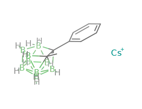 Cs{7-(CH<sub>3</sub>)-8(C<sub>6</sub>H<sub>5</sub>)-7,8-C<sub>2</sub>B<sub>9</sub>H<sub>10</sub>}
