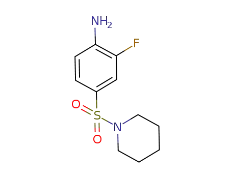 2-fluoro-4-(piperidin-1-sulfonyl)phenylamine