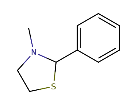 Molecular Structure of 7739-01-7 (3-Methyl-2-phenylthiazolidine)