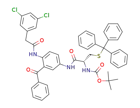 N-[3-benzoyl-4-[2-(3,5-dichlorophenyl)acetylamino]phenyl]-N<sup>α</sup>-tert-butyloxycarbonyl-S-tritylcysteinamide