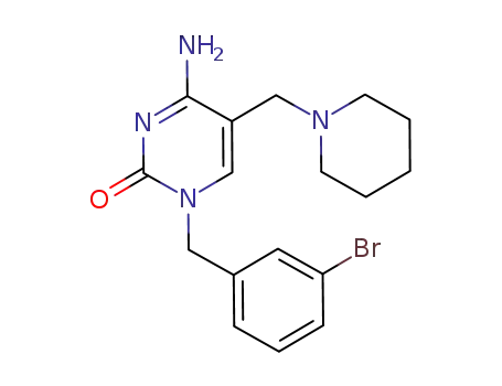 1-(m-bromobenzyl)-[5-(1'-piperidinyl)methyl]cytosine