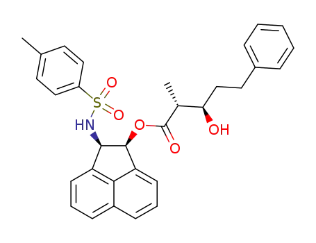 (2R,3R)-3-Hydroxy-2-methyl-5-phenyl-pentanoic acid (1S,2R)-2-(toluene-4-sulfonylamino)-acenaphthen-1-yl ester