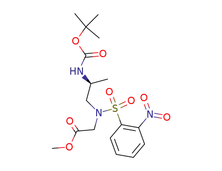 [(2-<i>tert</i>-butoxycarbonylamino-propyl)-(2-nitro-benzenesulfonyl)-amino]-acetic acid methyl ester