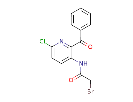 Molecular Structure of 42785-14-8 (Acetamide, N-(2-benzoyl-6-chloro-3-pyridinyl)-2-bromo-)