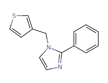 Molecular Structure of 121149-53-9 (2-phenyl-1-(thien-3-ylmethyl)-1H-imidazole)
