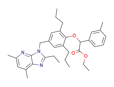 [4-(2-Ethyl-5,7-dimethyl-imidazo[4,5-b]pyridin-3-ylmethyl)-2,6-dipropyl-phenoxy]-m-tolyl-acetic acid ethyl ester