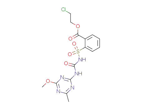 2-[(4-methoxy-6-methyl-[1,3,5]triazin-2-ylcarbamoyl)-sulfamoyl]-benzoic acid 2-chloro-ethyl ester