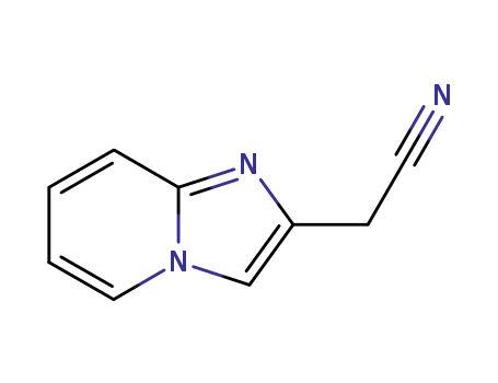 Molecular Structure of 57892-77-0 (IMIDAZO[1,2-A]PYRIDIN-2-YLACETONITRILE)